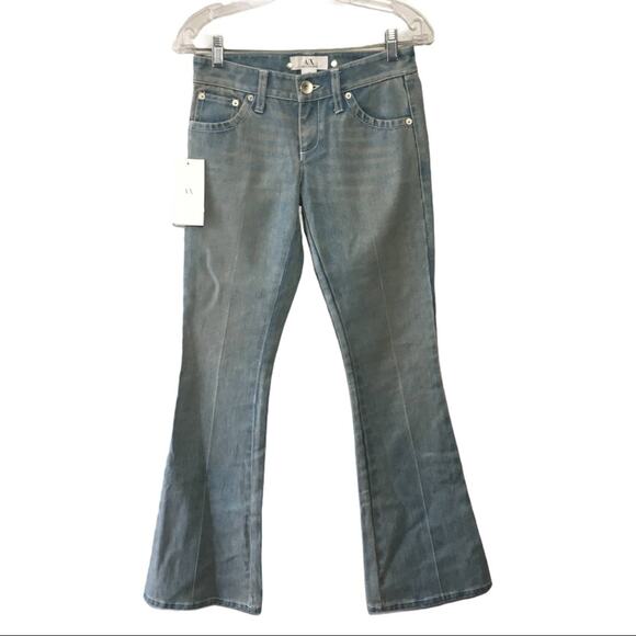 NWT Armani Exchange Low-Rise Boot cut Flare Jeans - Picture 1 of 6